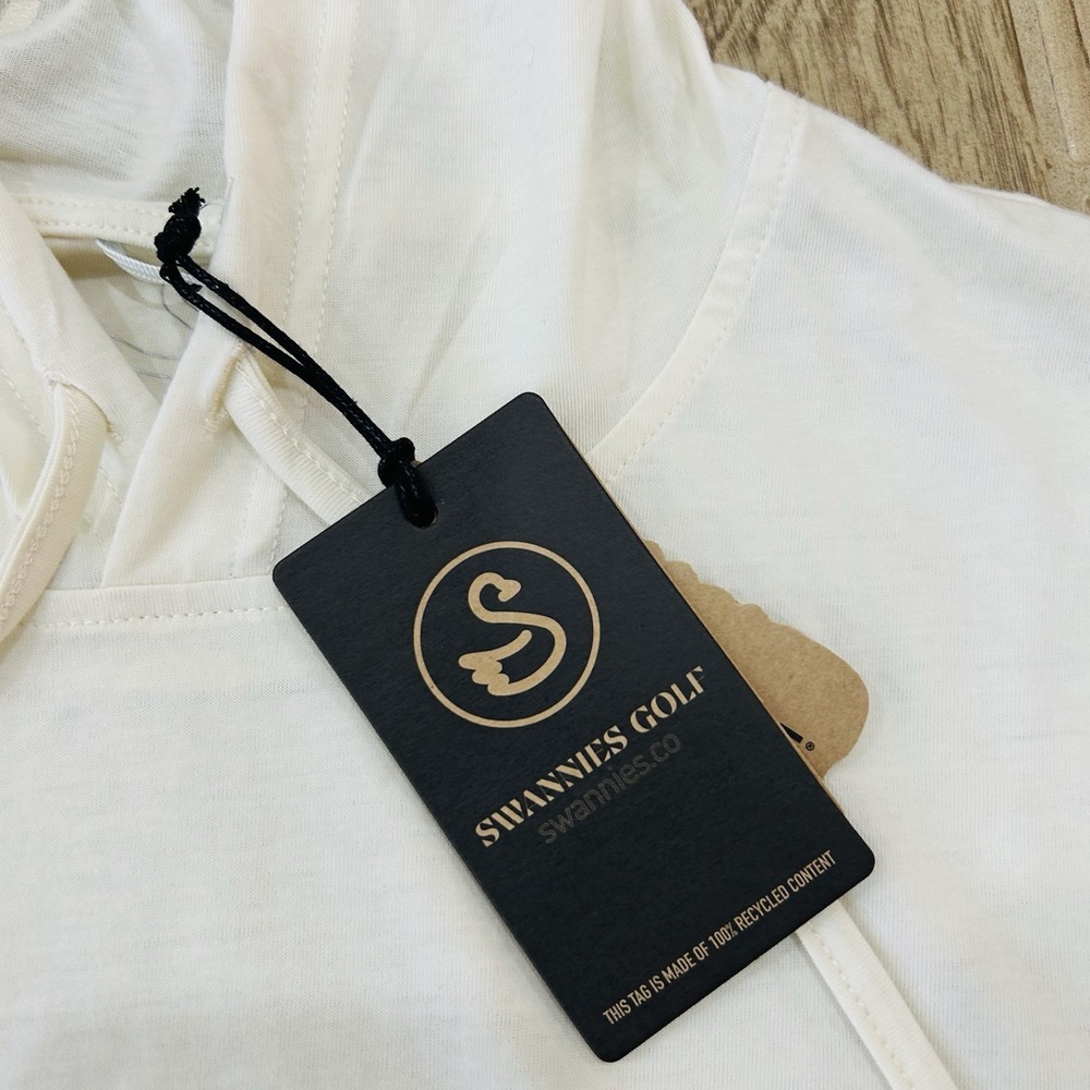Swannies Golf "The Goat" Tiger Woods Graphic Golf Hoodie white Mens 2XL New - Picture 5 of 9
